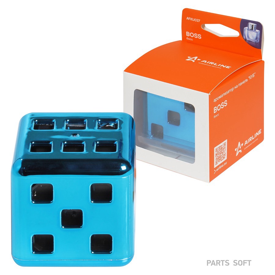 Ароматизатор на панель (Boss) "AIRLINE" Куб - AIRLINE None None